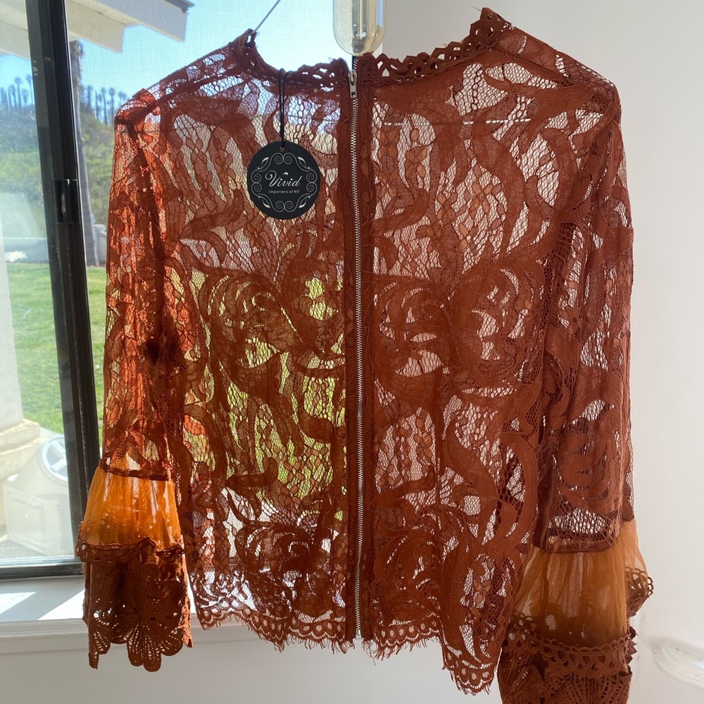 Lace Bell Sleeve Boho Top